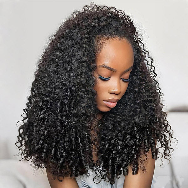 Burmese Curly Feather Crochet Human Hair for Braids
