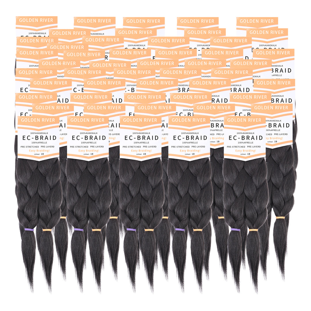 2X PRE-STRETCHED BRAID 48″100% Kanekalon 
