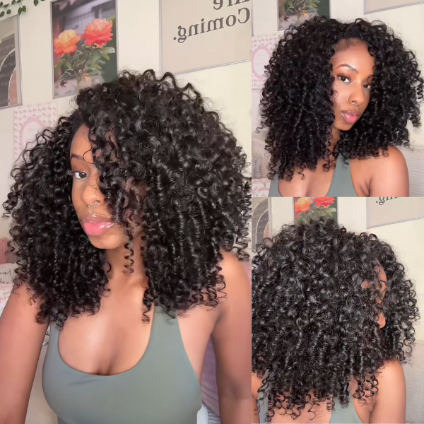 Burmese Curly Feather Crochet Human Hair for Braids
