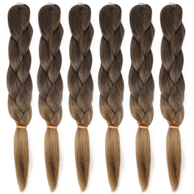 2X PRE-STRETCHED BRAID 48″100% Kanekalon #1B/27