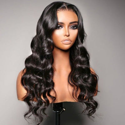 Riverwood Loose Wavy Gluless Wigs 13x4 Lace Front Pre-Plucked Virgin Human Hair