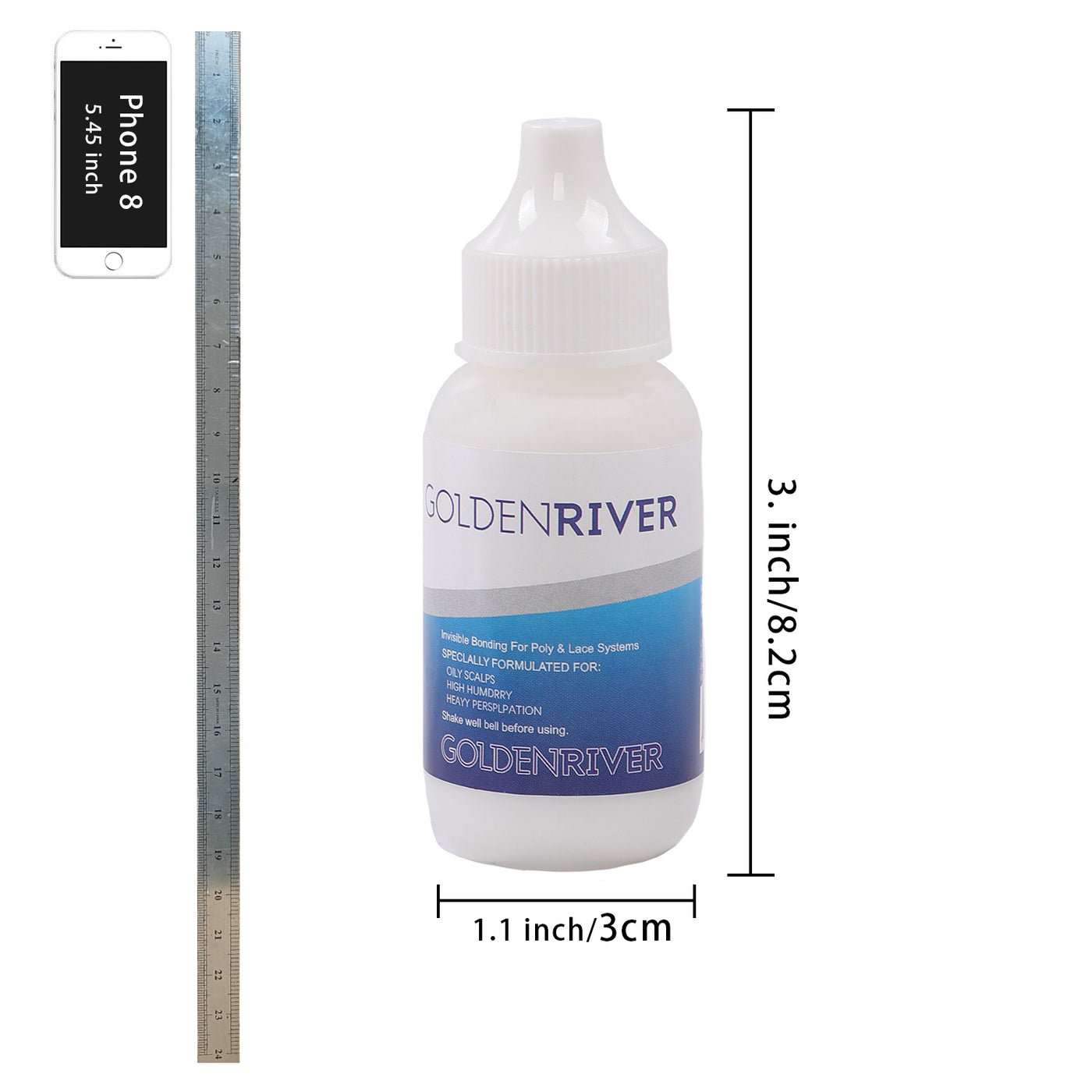 Golden River Lace Glue | Lace Wig Adhesive | Hair Lace Glue (1.3oz)