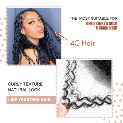 Riverwood Afro Kinkys Bulk Human Hair