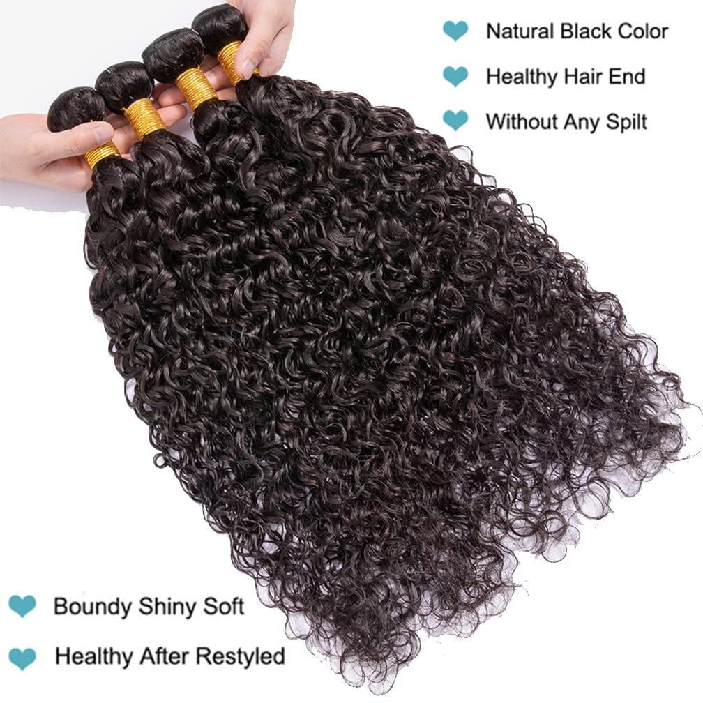 8A Kinky Curly 100% Brazilian Human Hair Bundle in Natural Black