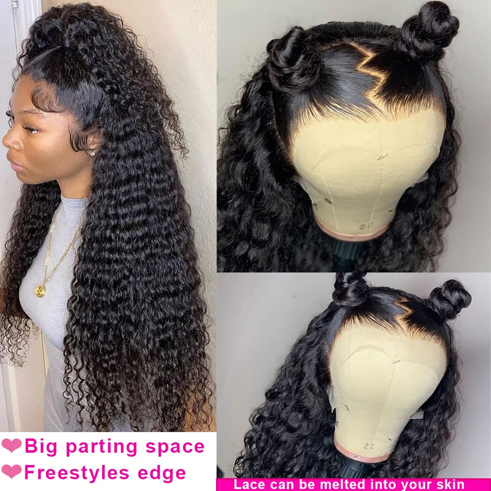 8A Riverwood Deep Wave Wigs 13x4 Lace Front 130% density