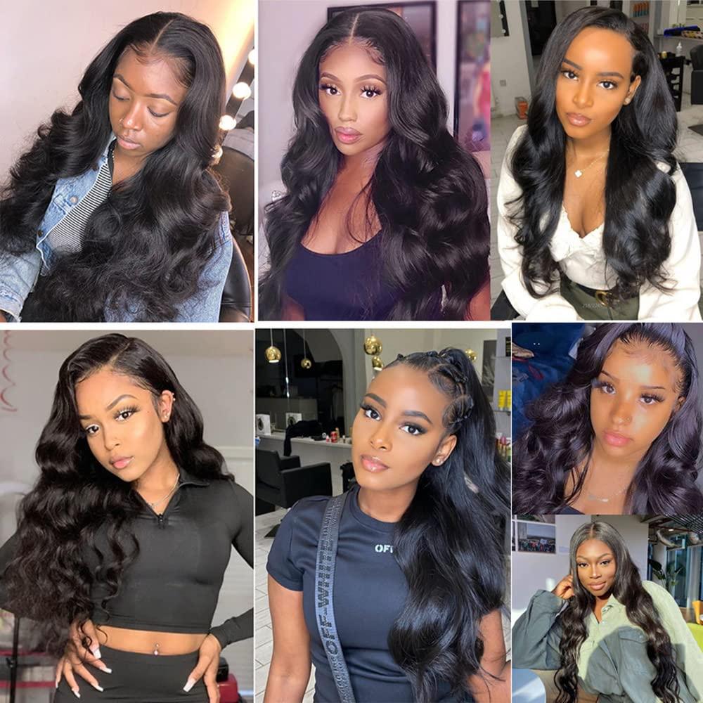 Riverwood Body Wave Wigs 13x4 Lace Front 150% Density Pre-Plucked Virgin Human Hair