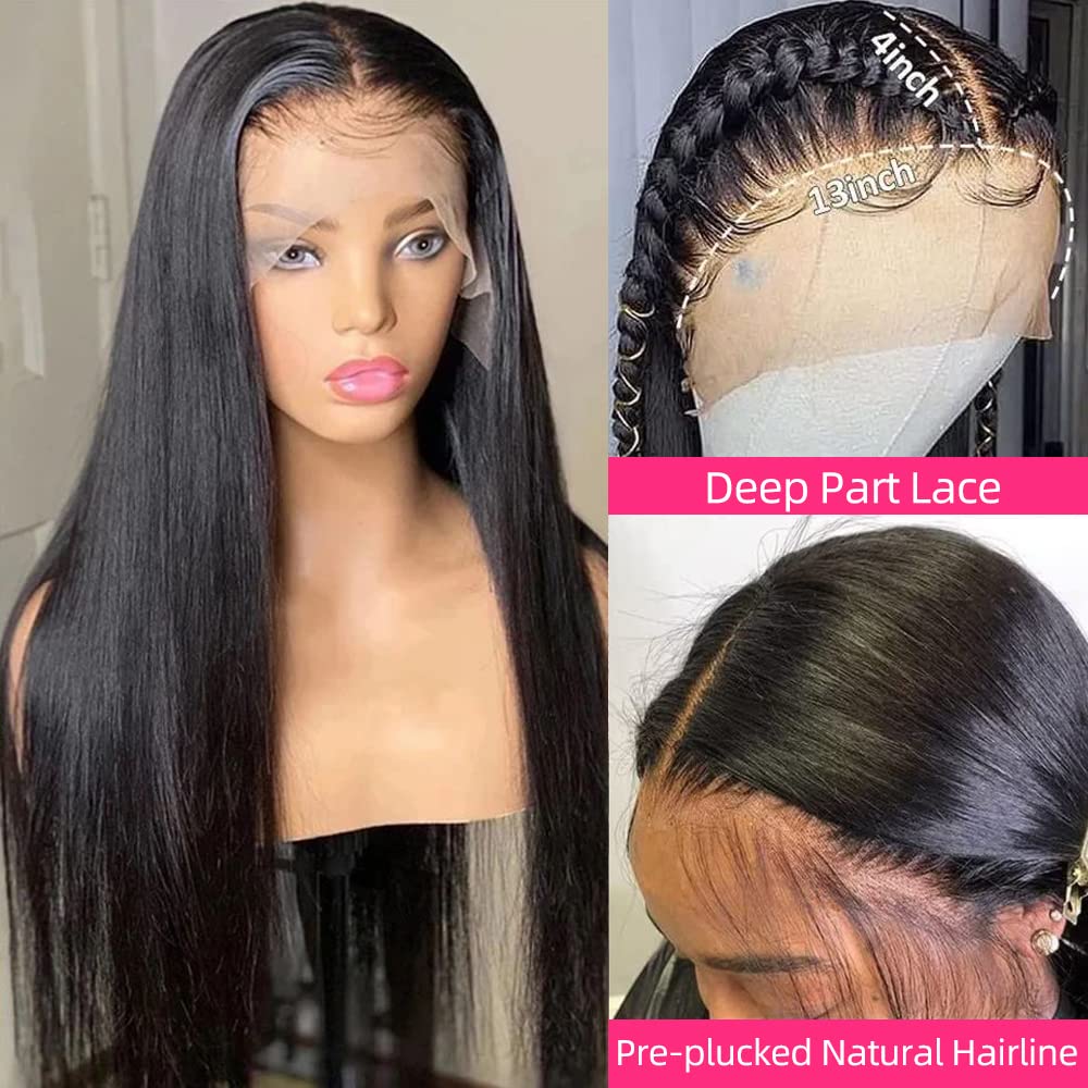 $29 Riverwood Straight Wigs 13x4 Lace Front 130% density