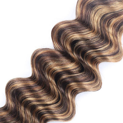 Riverwood 10A Highlight Ombre #P4/27 Deep Wave Virgin Human Hair Bundle