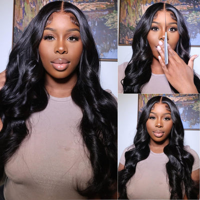 Riverwood Loose Wavy Gluless Wigs 13x4 Lace Front Pre-Plucked Virgin Human Hair