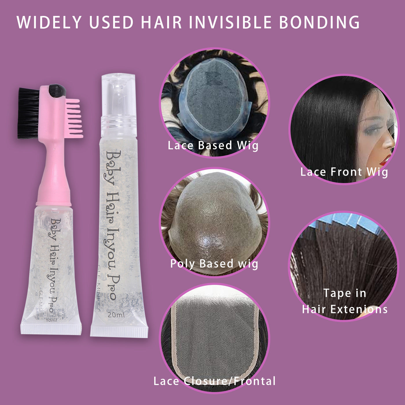 Hair Gel Daily Hold For Lace Front Wigs Styling For Baby Hairs