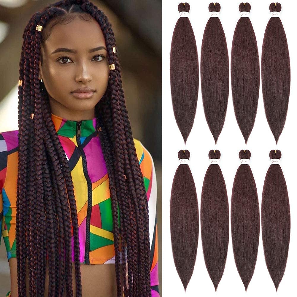 EZ Braid Multi-color Pre-Stretched Braiding Hair 26" Professional Yaki Synthetic Hair