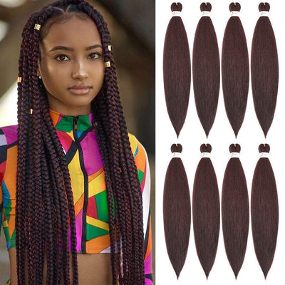 EZ Braid Multi-color Pre-Stretched Braiding Hair 26" Professional Yaki Synthetic Hair