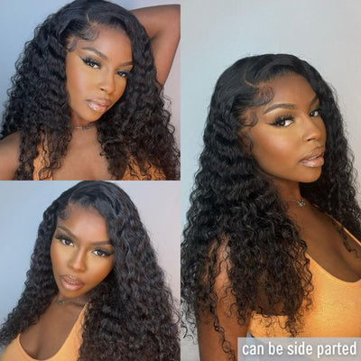 Riverwood Deep Wave Wigs 13x6 Lace Front 180% Density Pre-Plucked Virgin Human Hair