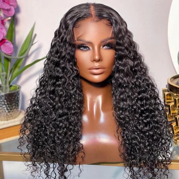 Riverwood Deep Wave Wigs 13x6 Lace Front 180% Density Pre-Plucked Virgin Human Hair