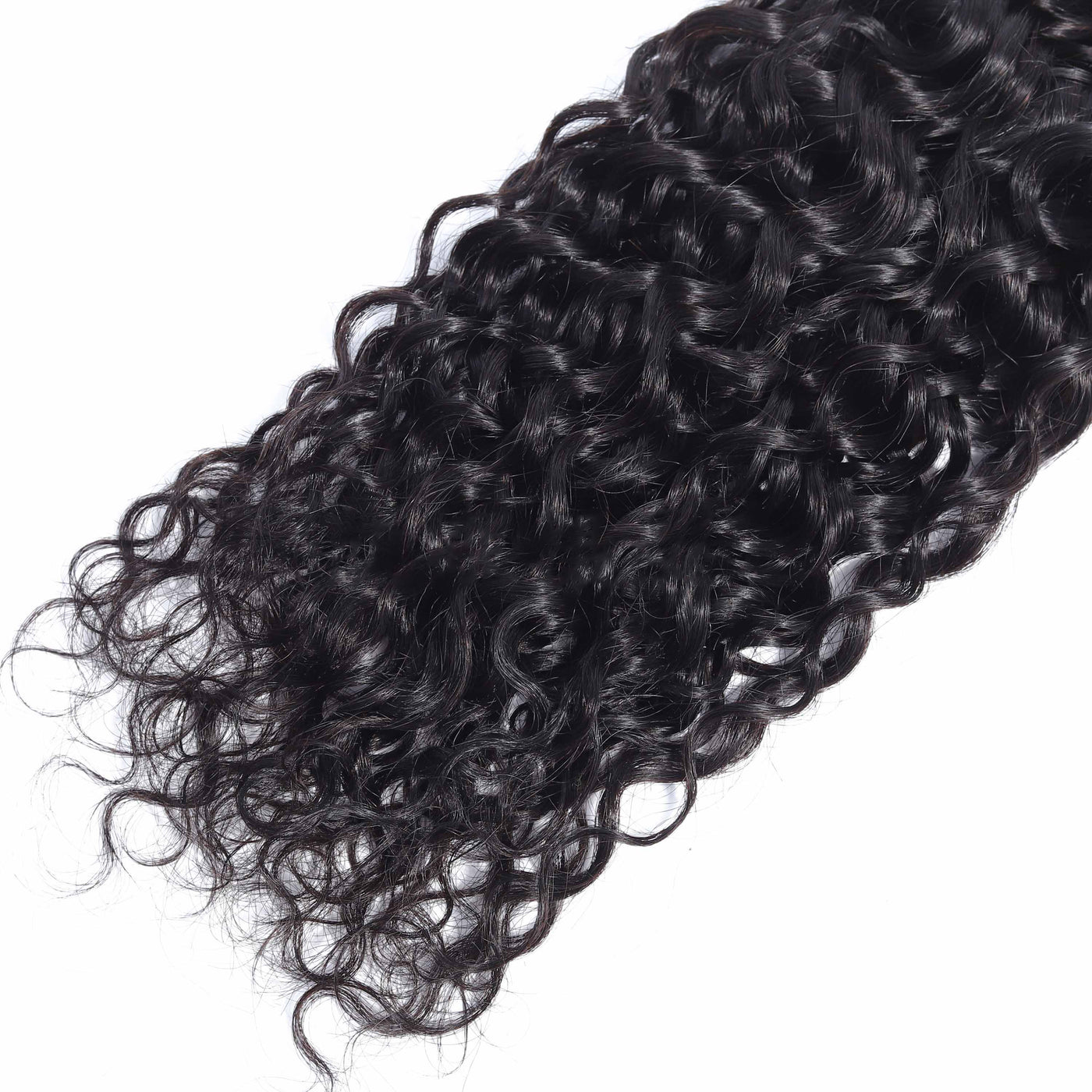 8A Water Wave 100% Brazilian Human Hair Bundle in Natural Black