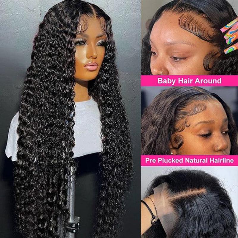 $29 Riverwood Deep Wave Wigs 13x4 Lace Front 130% density