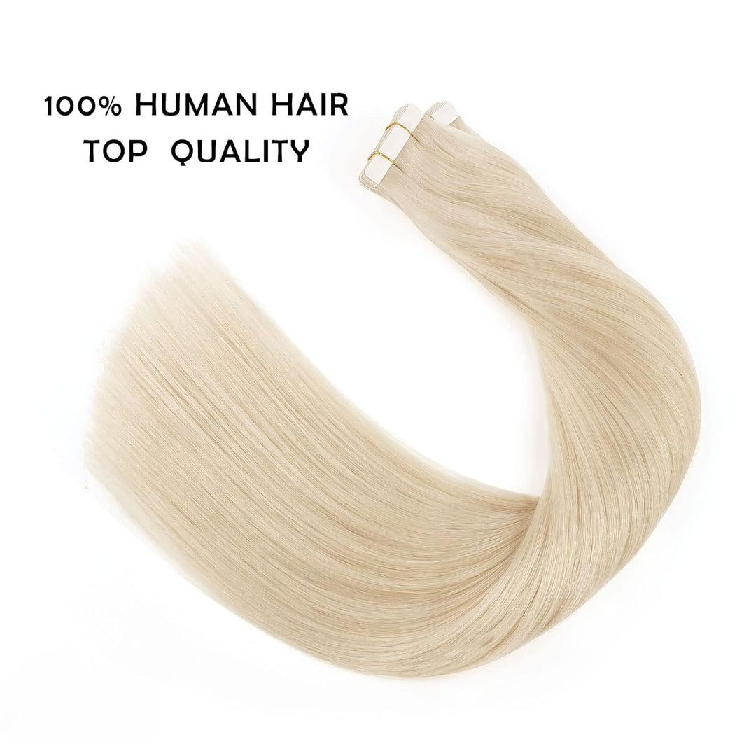 10A Blonde Straight Tape Ins Human Hair Extension 