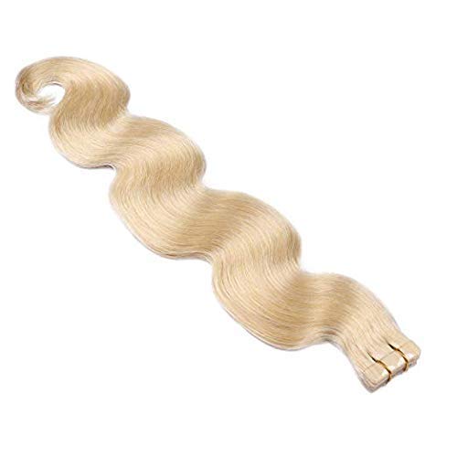 10A Blonde Body Wave Tape Ins Human Hair Extension 