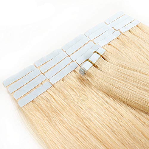 10A Blonde Body Wave Tape Ins Human Hair Extension 
