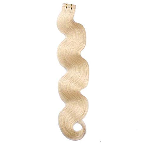 10A Blonde Body Wave Tape Ins Human Hair Extension 