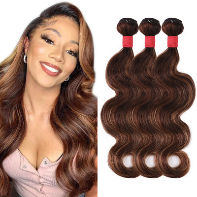 10A Highlight Ombre #P4/27 Body Wave Virgin Human Hair Bundle