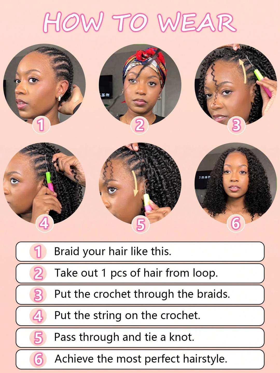 Riverwood feather crochet extensions - additional product information