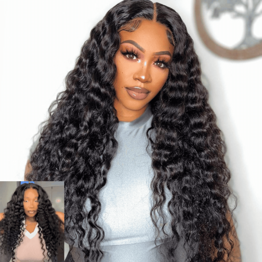 Riverwood Premium deep wave Indian virgin human hair bundle