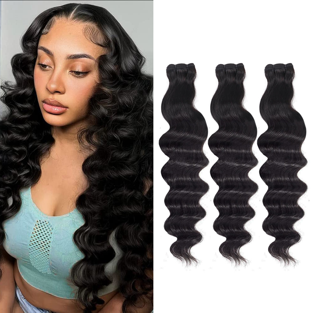 Riverwood Double Drawn Loose Deep Wave Virgin Hair Bundle(Luxe)