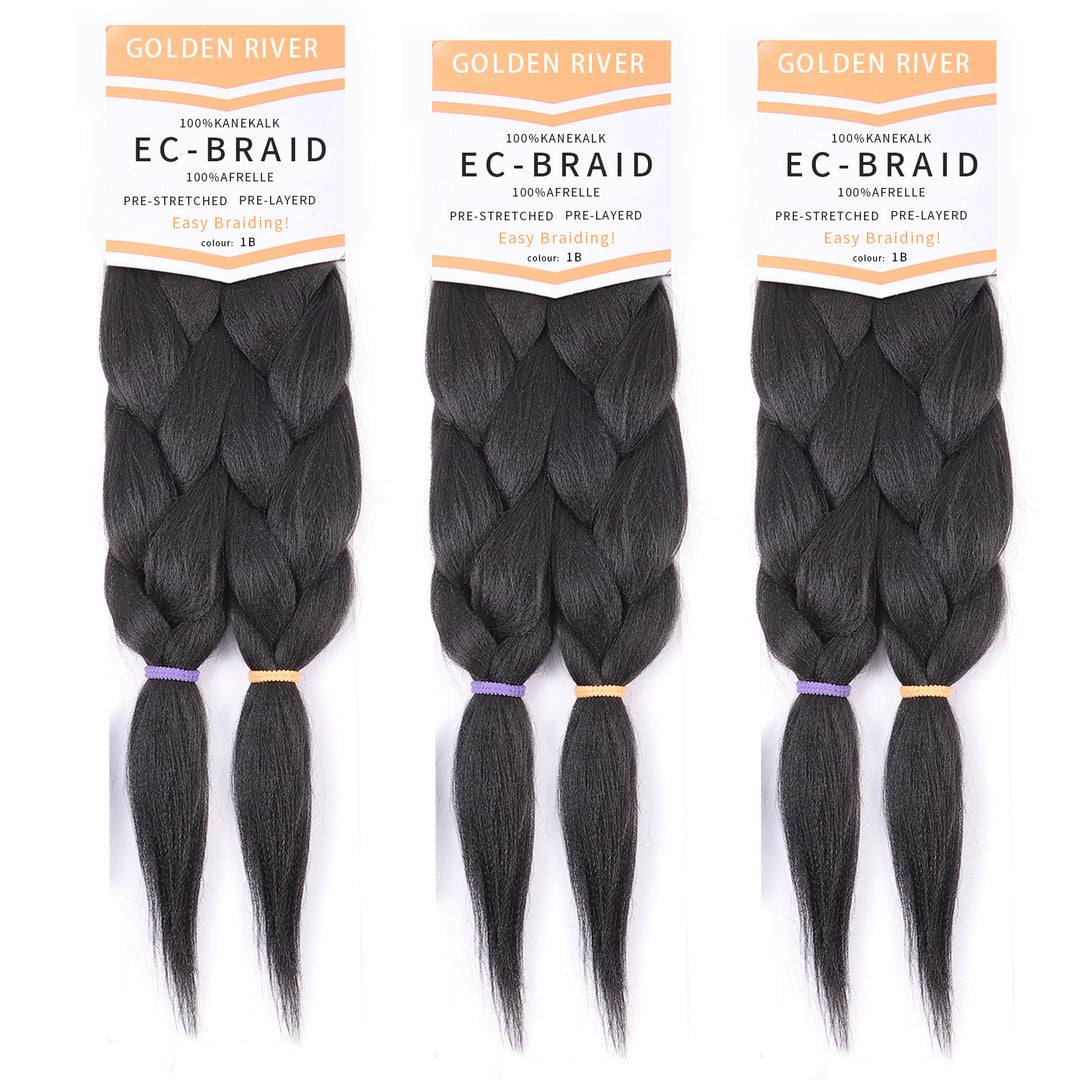 2X PRE-STRETCHED BRAID 48″100% Kanekalon 