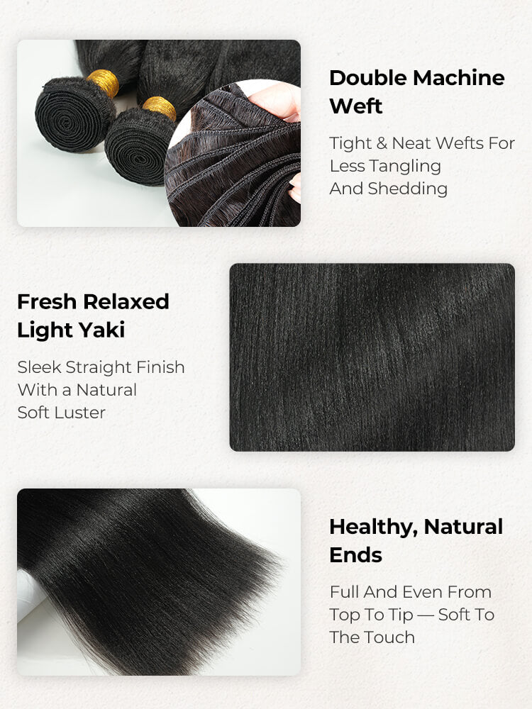 YAKI 100% Brazilian Human Hair Bundle(Value)