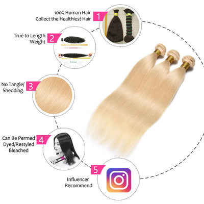 613 Blonde Body Wave Bundle Virgin Human Hair（10A）