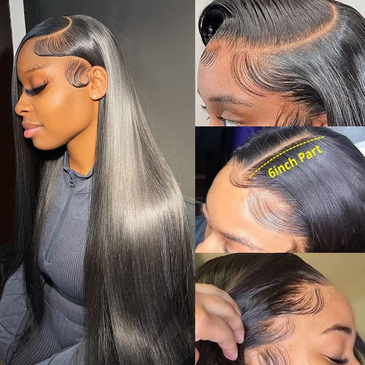 Riverwood Straight Wigs 13x6 Front Pre-Plucked Virgin Human Hair