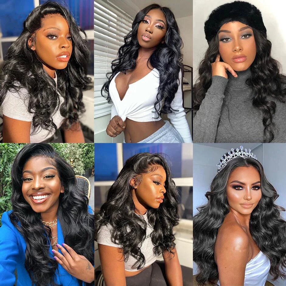 Riverwood Body Wave Wigs 13x6 Lace Front 180% Density Pre-Plucked Virgin Human Hair