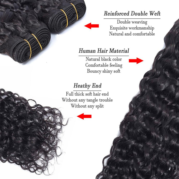 Riverwood Water Wave Brazilian Human Hair Bundle(Value)