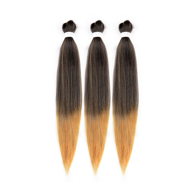 EZ Braid #1B/27 Pre Stretched Braiding Hair 26" Yaki Synthetic Hair