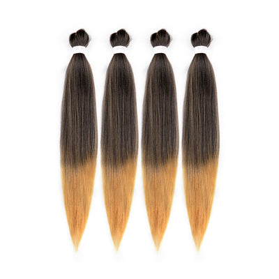 EZ Braid #1B/27 Pre Stretched Braiding Hair 26" Yaki Synthetic Hair