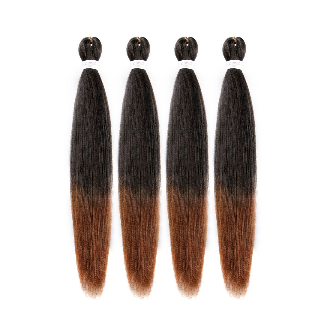 EZ Braid #1B/30 Pre Stretched Braiding Hair 26" Yaki Synthetic Hair