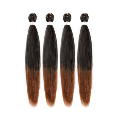 EZ Braid #1B/30 Pre Stretched Braiding Hair 26" Yaki Synthetic Hair