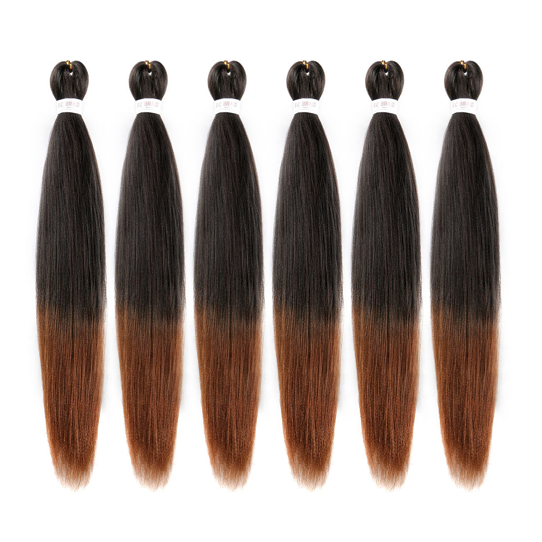 EZ Braid #1B/30 Pre Stretched Braiding Hair 26" Yaki Synthetic Hair
