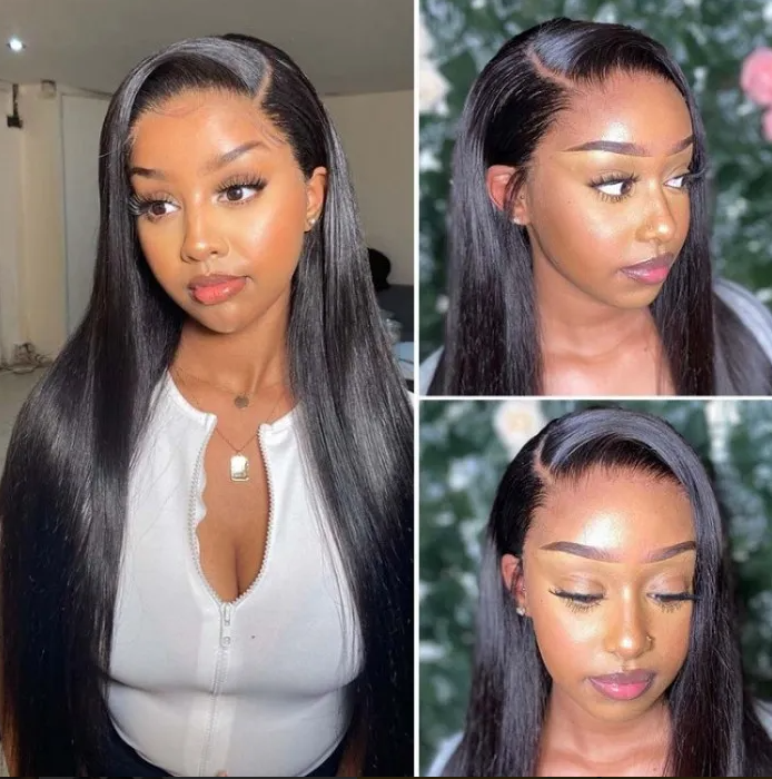 Riverwood Straight Wigs 13x4 Lace Front 150% Density Pre-Plucked Virgin Human Hair
