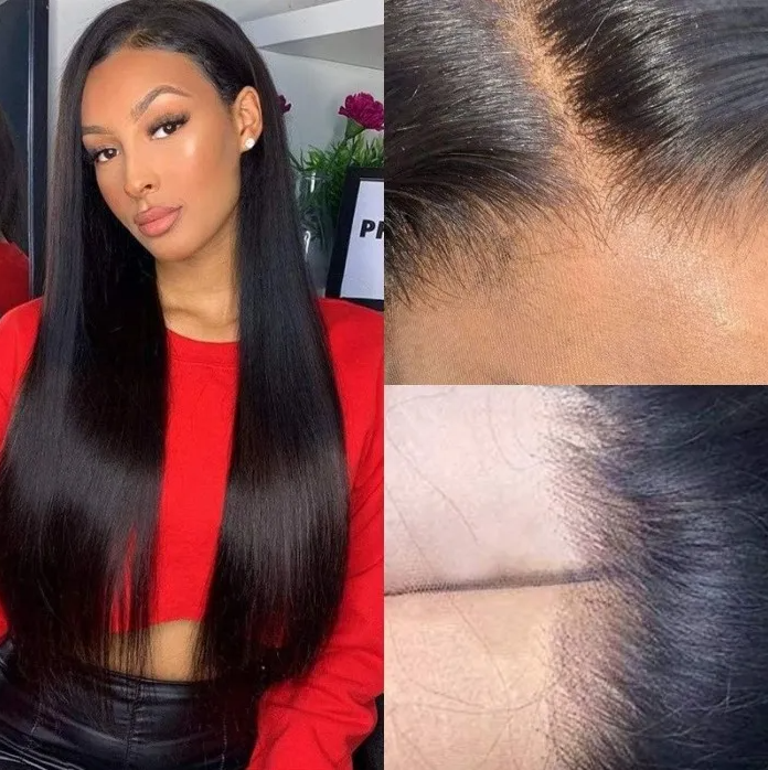 Riverwood Straight Wigs 13x4 Lace Front 150% Density Pre-Plucked Virgin Human Hair