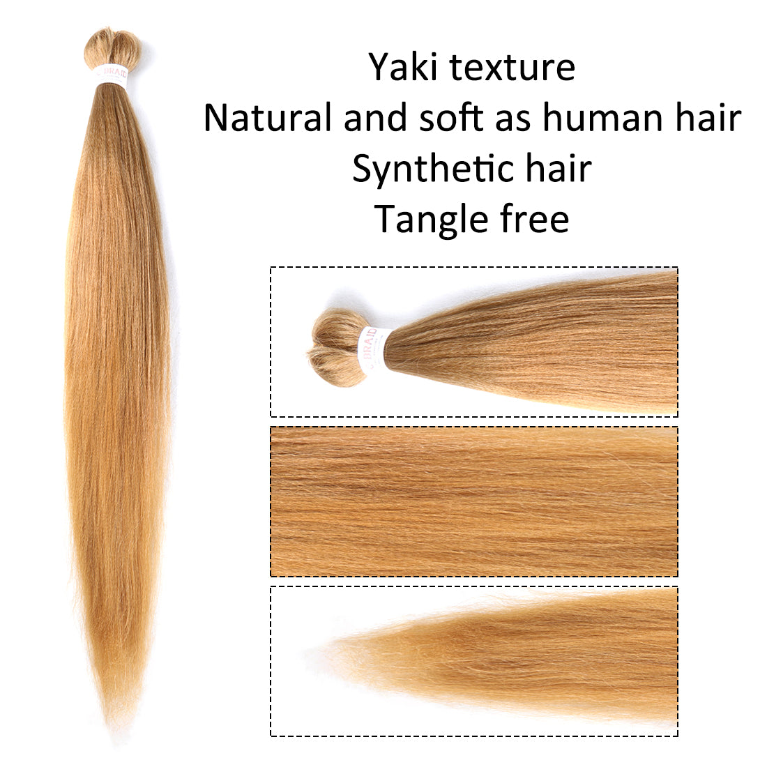 EZ Braid #27 Pre Stretched Braiding Hair 26" Yaki Synthetic Hair