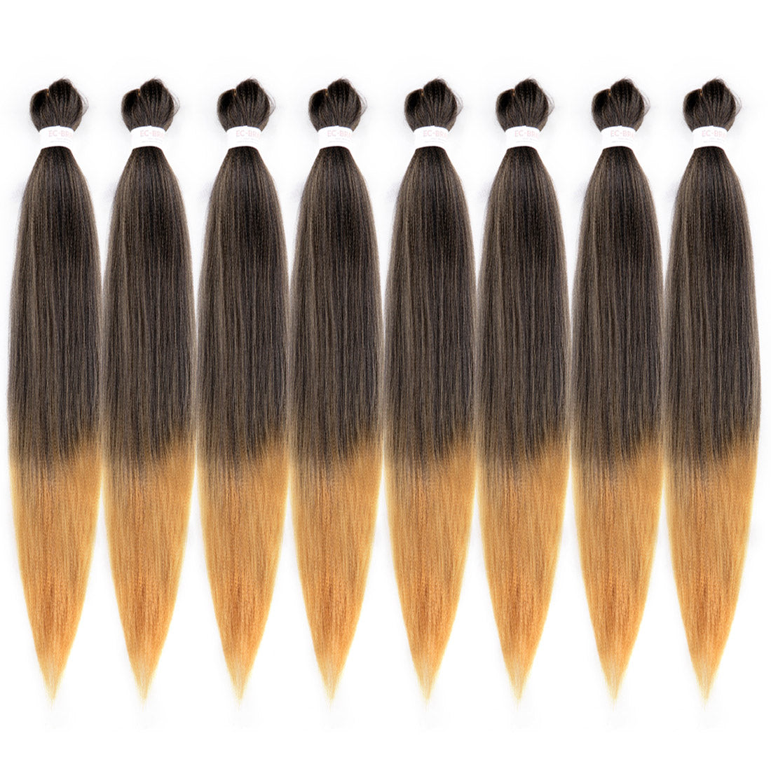 EZ Braid #1B/27 Pre Stretched Braiding Hair 26" Yaki Synthetic Hair