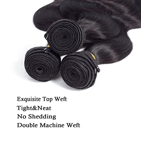 Product information for Riverwood body wave Brazilian hair bundles