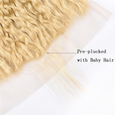 Riverwood #613 13*4 Deep Wave Blonde Human Hair HD Lace Frontal