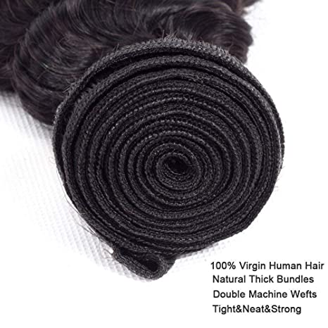 10A Deep Wave Virgin Human Hair Bundle