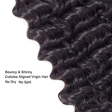 10A Deep Wave Virgin Human Hair Bundle
