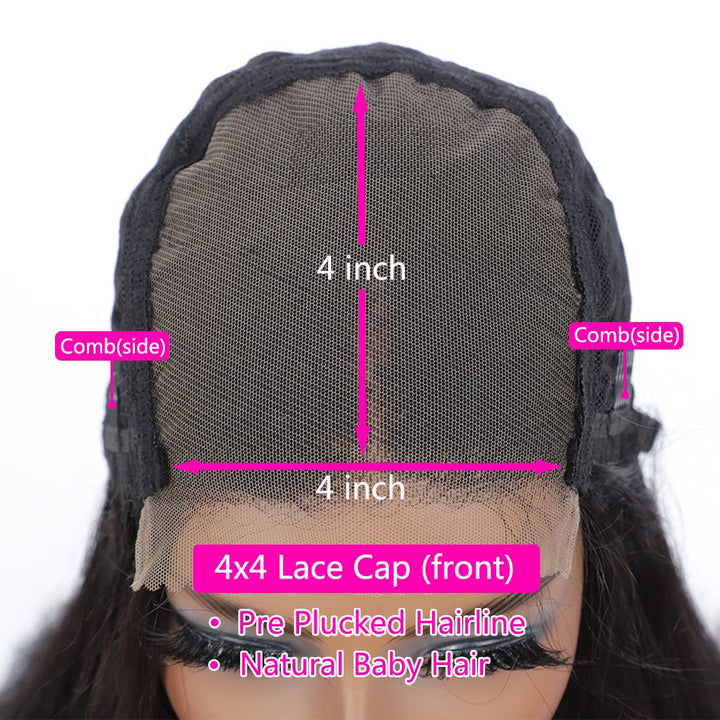 Riverwood 4x4 Lace Closure Short Bob Wigs Straight Hair Wigs