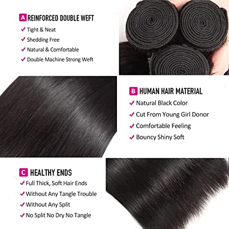 Riverwood 8A Body Wave Brazilian Virgin Human Hair Bundle in Natural Black