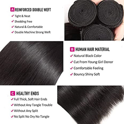 Riverwood 8A Body Wave Brazilian Virgin Human Hair Bundle in Natural Black
